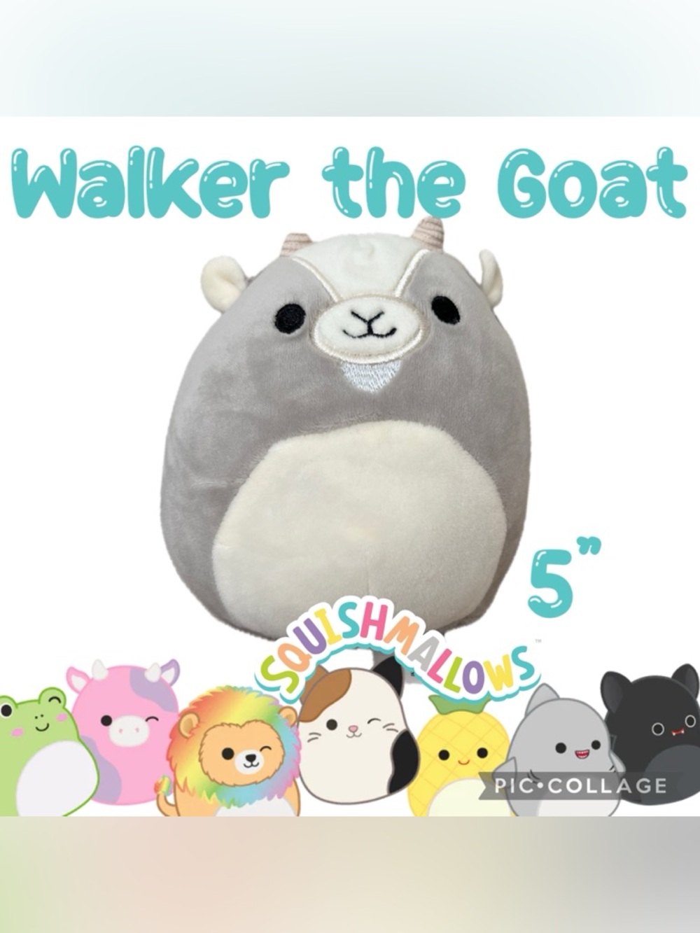 ✨Squishmallows✨Walker the Goat✨5” Plush Stuffed Animal✨